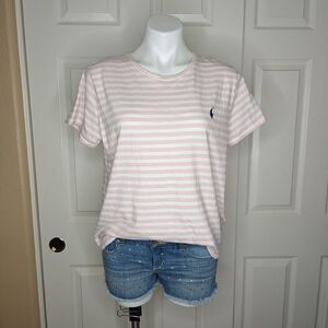 Girl's Polo Ralph Lauren classic stripes short sleeve crew neck tee sz XL/16